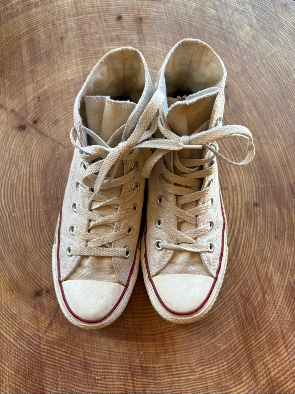 White High Top Converse - Women’s size 6.5